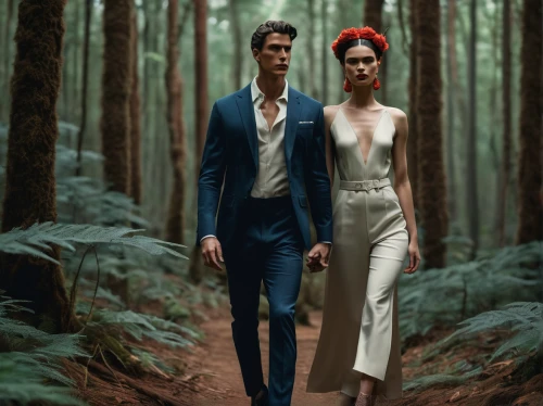 vintage man and woman,adam and eve,garden of eden,eurythmics,in the forest,wedding couple,forest walk,photomanipulation,image manipulation,pre-wedding photo shoot,digital compositing,fashion models,wedding photo,menswear for women,photoshop manipulation,conceptual photography,social,fashion shoot,man and woman,beautiful couple,Photography,Fashion Photography,Fashion Photography 01