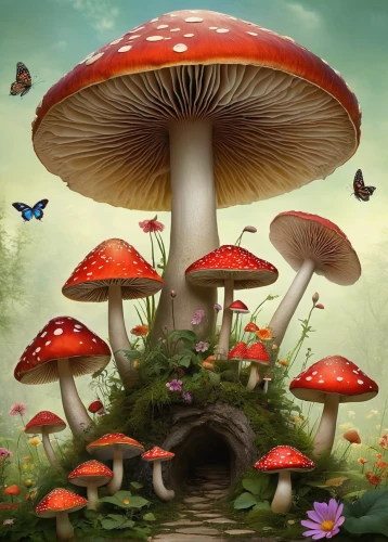 mushroom landscape,toadstools,mushroom island,forest mushroom,umbrella mushrooms,toadstool,agaric,fly agaric,champignon mushroom,medicinal mushroom,mushrooming,mushrooms,club mushroom,tree mushroom,edible mushrooms,forest mushrooms,edible mushroom,fairy forest,mushroom type,fungi,Conceptual Art,Daily,Daily 11