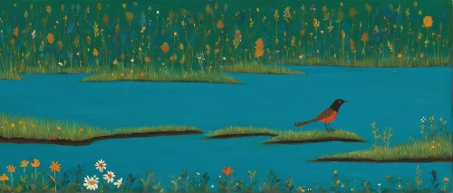 wetland,wetlands,cattails,freshwater marsh,pond,bird painting,tidal marsh,small meadow,marsh,pond flower,birds singing,duck on the water,wild meadow,hare trail,l pond,brook landscape,rushes,spring meadow,koi pond,salt meadow landscape,Art,Artistic Painting,Artistic Painting 25