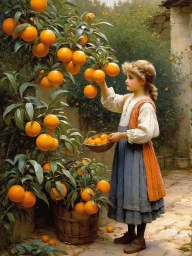 tangerines,orange tree,kumquats,girl picking apples,oranges,kumquat,mandarins,minneola,valencia orange,tangerine fruits,calamondin,clementines,mirabelles,picking vegetables in early spring,orange fruit,marmalade,apricots,fruitful,mandarin oranges,oranges half,Art,Classical Oil Painting,Classical Oil Painting 32