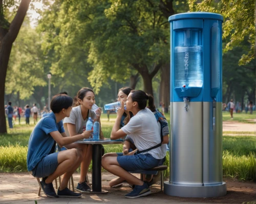 water dispenser,water cooler,interactive kiosk,drinking fountain,street furniture,water fountain,air purifier,portable toilet,oxygen bottle,water connection,oxygen cylinder,electric megaphone,spa water fountain,pay phone,plastic bottles,charging station,dispenser,public space,water filter,waste water system,Photography,General,Natural