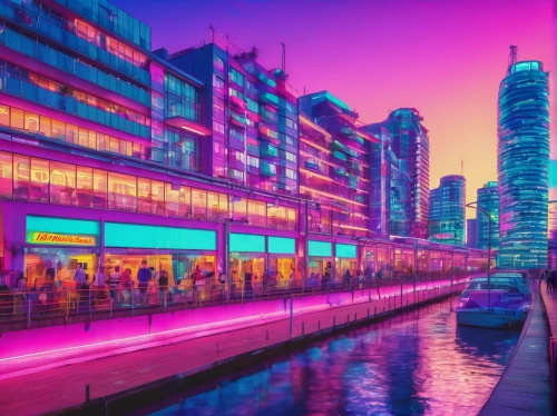 colorful city,tokyo city,tokyo,cityscape,shanghai,shinjuku,hong kong,osaka,cyberpunk,fantasy city,colored lights,hk,futuristic landscape,kowloon,harbour city,colorful light,city at night,tokyo ¡¡,ultraviolet,city skyline,Conceptual Art,Sci-Fi,Sci-Fi 28
