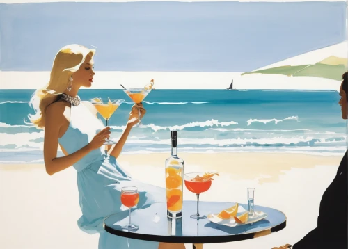 beach restaurant,aperitif,beach bar,watercolor cocktails,cocktails,spritz,fashion illustration,bistrot,prawn cocktail,art painting,aperol,advertising figure,the balearics,cocktail,coctail,olle gill,food and wine,fine dining restaurant,atlantic grill,french 75,Art,Artistic Painting,Artistic Painting 24
