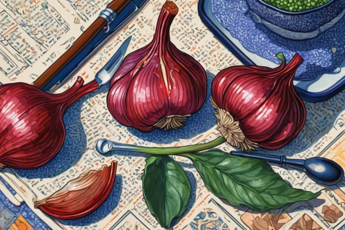 still life with onions,persian onion,colored pencil background,garlic cloves,red garlic,figs,barbary fig,still-life,colored pencil,onion bulbs,color pencils,cooking book cover,colour pencils,cardamom,coloured pencils,colored pencils,still life,holbein,garlic bulbs,sicilian cuisine,Conceptual Art,Daily,Daily 31