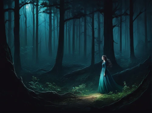 forest of dreams,elven forest,ballerina in the woods,enchanted forest,forest dark,forest background,haunted forest,forest path,fairy forest,fantasy picture,in the forest,the forest,girl with tree,the mystical path,mystical portrait of a girl,forest walk,forest,the enchantress,fairytale forest,enchanted,Illustration,Realistic Fantasy,Realistic Fantasy 15