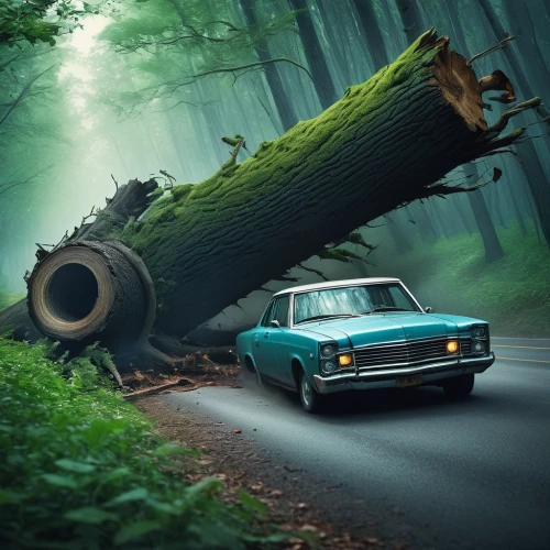 photo manipulation,conceptual photography,fallen tree,fallen trees on the,3d car wallpaper,uprooted,planted car,tree break,photoshop manipulation,photomanipulation,opel record,breakdown van,the wreck of the car,digital compositing,the forest fell,nature's wrath,abandoned car,shooting brake,wooden car,volvo 164,Illustration,Realistic Fantasy,Realistic Fantasy 15