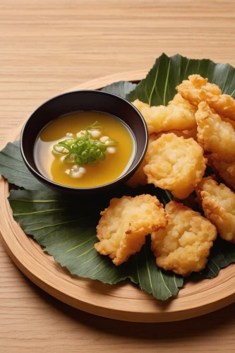 pisang goreng,tostones,japanese tempura,crab rangoon,satay celup,tahu goreng,hokkaido soup ginger,tempura,shrimp tempura,fried fritters,fried prawn,huaiyang cuisine,nian gao,indonesian dish,mangalore bajji,fritters,corn crab soup,anhui cuisine,satay chicken,cheese fried chicken,Illustration,Japanese style,Japanese Style 11