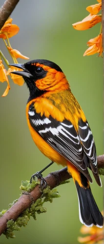 blackburnian warbler,baltimore oriole,black headed grosbeak,chestnut sided warbler,old world oriole,oriole,cuban oriole,varied thrush,rufous,magnolia warbler,eastern meadowlark,bananaquit,eurasian golden oriole,beautiful bird,bobolink,colorful birds,nature bird,an ornamental bird,flame robin,spring bird,Illustration,Retro,Retro 20