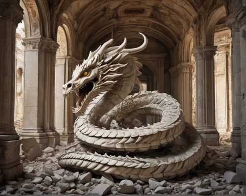 wyrm,basilisk,painted dragon,paper art,chinese dragon,dragon,dragon design,dragon li,serpent,hall of the fallen,emperor snake,dragons,dragon of earth,golden dragon,fire breathing dragon,forbidden palace,seat dragon,dragon bridge,3d fantasy,dragon palace hotel,Art,Classical Oil Painting,Classical Oil Painting 01