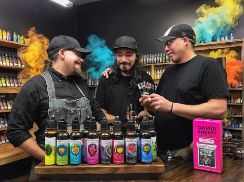 ejuice,eliquid,cbd oil,vaping,gas mist,kombucha,soap shop,apothecary,establishing a business,e-cigarette,spray mist,printing inks,colorful drinks,distilled beverage,rosa cantina,neon light drinks,bubble mist,aromas,choice locally,hippy market,Conceptual Art,Daily,Daily 18