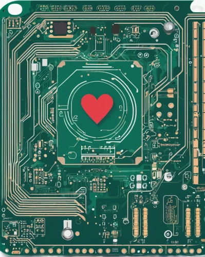 circuit board,printed circuit board,heart clipart,motherboard,circuitry,pcb,heart background,mother board,microchip,integrated circuit,microcontroller,i/o card,heart traffic light,zippered heart,the heart of,valentines day background,stitched heart,microchips,human heart,graphic card,Illustration,Japanese style,Japanese Style 06