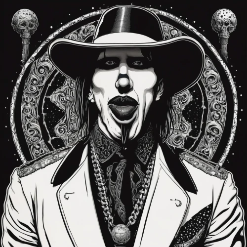 ringmaster,rorschach,suit of spades,rasputin,rodeo clown,hatter,cd cover,ace,matador,magician,artus,days of the dead,album cover,cowboy bone,drug icon,day of the dead,gentleman icons,the king of pop,gothic portrait,calavera,Unique,Paper Cuts,Paper Cuts 01