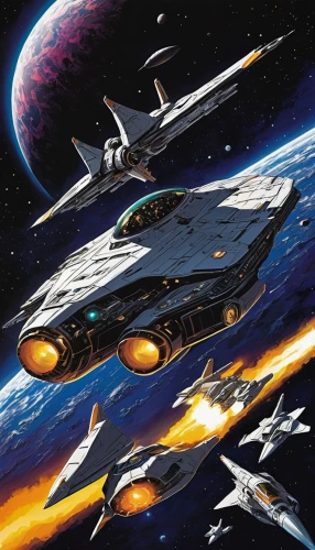 uss voyager,starship,star ship,federation,fast space cruiser,space ships,cardassian-cruiser galor class,voyager,star trek,trek,carrack,cg artwork,sci fiction illustration,space voyage,spaceships,space tourism,victory ship,battlecruiser,space ship,spacecraft,Illustration,Japanese style,Japanese Style 13