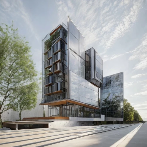 glass facade,modern architecture,metal cladding,mixed-use,cubic house,appartment building,modern building,glass building,glass facades,residential tower,kirrarchitecture,multistoreyed,modern office,solar cell base,office building,eco-construction,office buildings,archidaily,apartment building,eco hotel,Architecture,Commercial Building,Modern,Creative Innovation