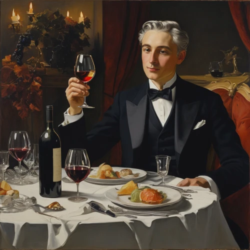apéritif,stemware,waiter,connoisseur,gentlemanly,pastirma,aristocrat,isabella grapes,dinner party,winemaker,food and wine,cuisine classique,viennese cuisine,pipe vinous,fine dining restaurant,bellini,two types of wine,wine cultures,a glass of wine,napoleon iii style,Illustration,Black and White,Black and White 26