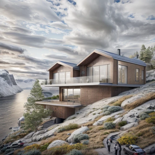 floating huts,house by the water,dunes house,house with lake,cube stilt houses,cubic house,inverted cottage,house in mountains,eco-construction,timber house,houseboat,3d rendering,house in the mountains,danish house,boat house,floating island,holiday home,norway coast,modern house,the cabin in the mountains