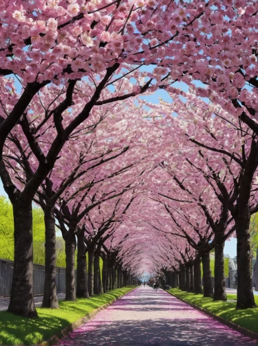 japanese cherry trees,cherry blossom tree-lined avenue,sakura trees,cherry trees,japanese sakura background,takato cherry blossoms,sakura tree,blooming trees,cherry blossom tree,the cherry blossoms,japanese cherry blossoms,sakura cherry tree,magnolia trees,cherry blossoms,spring in japan,cherry tree,cherry blossom,japanese cherry blossom,flowering trees,cherry blossom japanese,Illustration,American Style,American Style 03