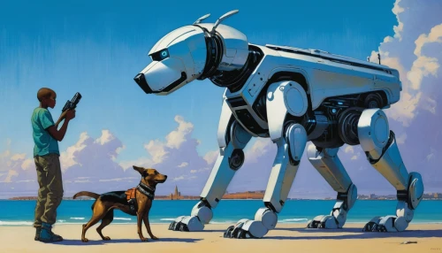 ibizan hound,pharaoh hound,russo-european laika,galgo español,evangelion eva 00 unit,evangelion evolution unit-02y,boy and dog,man and horses,laika,dog frame,anthropomorphized animals,evangelion unit-02,great dane,sighthound,giant dog breed,human and animal,smooth collie,toy manchester terrier,saluki,companion dog,Conceptual Art,Fantasy,Fantasy 07