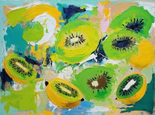 passion-fruit,kiwi,kiwi lemons,green kiwi,kiwifruit,green oranges,hardy kiwi,watermelon painting,passion fruit,green apples,ananas,kiwis,kiwi fruit,bowl of fruit in rain,kiwi halves,fruit tree,summer fruit,avo,sunflowers in vase,papaya,Conceptual Art,Oil color,Oil Color 20