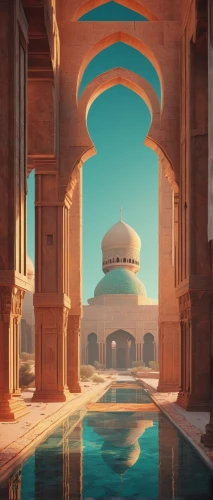 riad,egyptian temple,atlantis,thermae,taj mahal,water palace,thermal bath,ancient city,mosques,islamic architectural,big mosque,swimming pool,oasis,marble palace,imperial shores,tajmahal,karnak,pillars,taj-mahal,shahi mosque,Conceptual Art,Sci-Fi,Sci-Fi 11