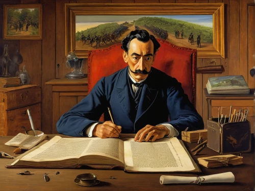 hans christian andersen,lev lagorio,self-portrait,barberini,leonardo devinci,artist portrait,napoleon iii style,man with a computer,meticulous painting,abraham lincoln,salvador guillermo allende gossens,scholar,santiago calatrava,theoretician physician,charles cháplin,basset artésien normand,drexel,author,painting,caricaturist,Art,Artistic Painting,Artistic Painting 20