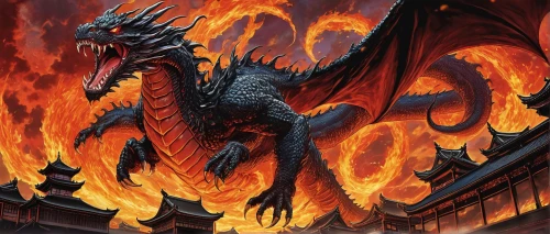 black dragon,dragon fire,dragon li,fire breathing dragon,dragon of earth,dragon,draconic,dragon bridge,wyrm,painted dragon,fire background,fire red eyes,fire devil,chinese dragon,dragons,pillar of fire,fire siren,scorch,dragon design,conflagration,Illustration,Japanese style,Japanese Style 11