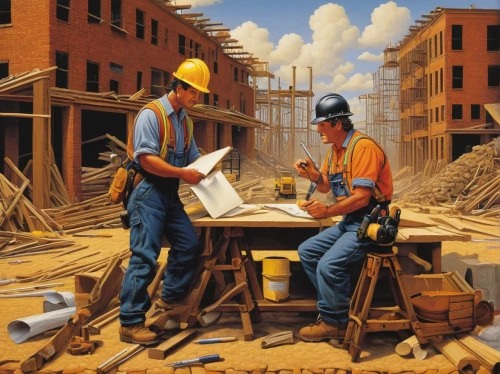 construction workers,construction industry,builders,tradesman,construction company,construction worker,civil engineering,workers,craftsmen,bricklayer,construction equipment,contractor,construction site,ironworker,blue-collar worker,electrical contractor,roofers,construction set,construction toys,carpenter,Conceptual Art,Daily,Daily 33