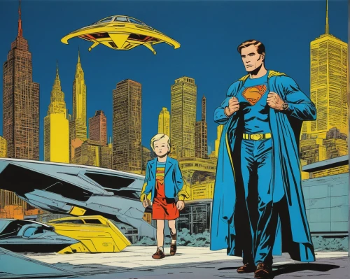 super dad,caped,sci fiction illustration,kryptarum-the bumble bee,justice league,chrysler concorde,supersonic transport,wonder,batman,prospects for the future,atomic age,falcon,birds of prey,magneto-optical disk,cowl vulture,crime fighting,birds of prey-night,asterion,future,nightshade family,Art,Artistic Painting,Artistic Painting 22