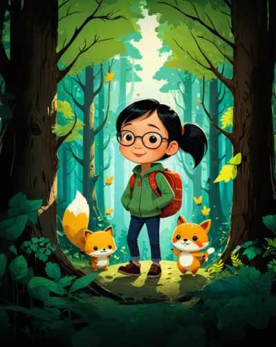 cartoon forest,forest walk,game illustration,kids illustration,forest animals,in the forest,farmer in the woods,woodland animals,forest animal,forest background,the woods,the forest,forest floor,adventure game,forest,haunted forest,cute cartoon image,children's background,hiker,enchanted forest