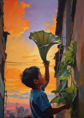 oil painting on canvas,oil painting,oil on canvas,vietnam,han thom,flower painting,flower in sunset,havana,hanoi,by chaitanya k,cuba,girl picking flowers,saigon,art painting,banana flower,painting technique,ensete,banana tree,child playing,painting,Conceptual Art,Graffiti Art,Graffiti Art 04