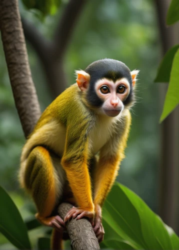 squirrel monkey,de brazza's monkey,white-fronted capuchin,cercopithecus neglectus,white-headed capuchin,langur,long tailed macaque,tufted capuchin,ring-tailed,guenon,tamarin,marmoset,barbary monkey,macaque,primate,uakari,monkey banana,crab-eating macaque,gibbon,gibbon 5,Conceptual Art,Daily,Daily 27