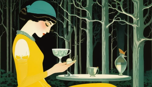 absinthe,book illustration,wineglass,coffee tea illustration,vintage illustration,art deco woman,sci fiction illustration,snifter,game illustration,gimlet,girl with tree,wine glass,woman drinking coffee,goblet,winemaker,tea ceremony,vesper,olle gill,a glass of wine,travel poster,Illustration,Retro,Retro 15