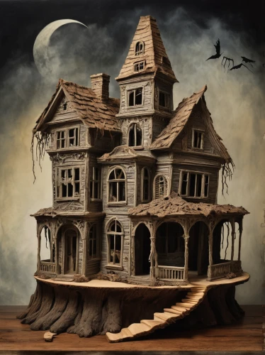 witch house,the haunted house,witch's house,crooked house,haunted house,haunted castle,ghost castle,creepy house,ancient house,dolls houses,doll house,doll's house,houses clipart,town house,house insurance,lonely house,halloween travel trailer,two story house,wooden house,victorian house,Illustration,Realistic Fantasy,Realistic Fantasy 40