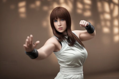 gentiana,cosplay image,fusion photography,sprint woman,anime 3d,sanshou,digital compositing,japanese martial arts,image manipulation,photo manipulation,photoshop manipulation,savate,woman pointing,baguazhang,portrait photography,photomanipulation,sidonia,strong woman,female warrior,sambo (martial art),Common,Common,Natural