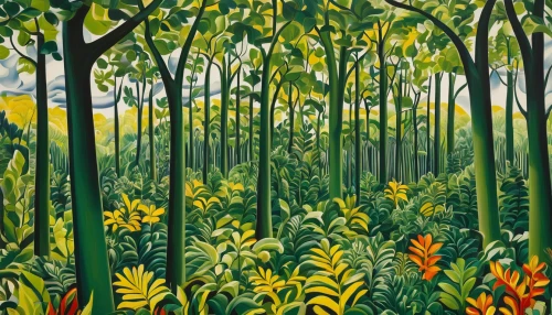 bamboo forest,tree grove,forest landscape,banana trees,cartoon forest,bamboo plants,green forest,the forests,copse,mangroves,forest ground,forest glade,fruit fields,hawaii bamboo,forest background,row of trees,golden trumpet trees,the forest,forests,beech hedge,Art,Artistic Painting,Artistic Painting 39