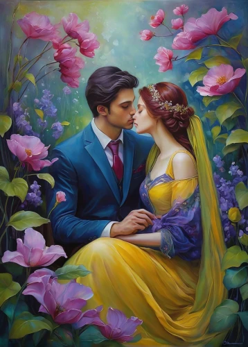 romantic portrait,romantic scene,young couple,oil painting on canvas,beautiful couple,yellow rose background,amorous,oil painting,art painting,romantic rose,couple in love,fantasy picture,love couple,serenade,with roses,romantic look,dancing couple,wedding couple,love in the mist,scent of roses,Illustration,Realistic Fantasy,Realistic Fantasy 30