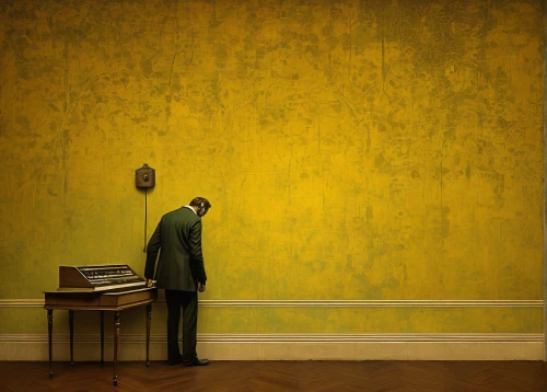 yellow wallpaper,yellow wall,yellow background,organist,social distancing,man with saxophone,yellow light,man praying,concerto for piano,yellow brick wall,yellow,the listening,self-abandonment,yellow machinery,gold wall,conceptual photography,lemon wallpaper,harpsichord,lemon background,art dealer,Art,Classical Oil Painting,Classical Oil Painting 44