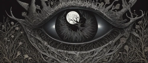 charcoal nest,the witch,hollow,mirror of souls,uprooted,ringed-worm,supernatural creature,overgrown,seed-eater,undergrowth,dark art,book illustration,swampy landscape,the black sheep,deforested,sci fiction illustration,shamanic,seed,nest,serpent,Illustration,Realistic Fantasy,Realistic Fantasy 11