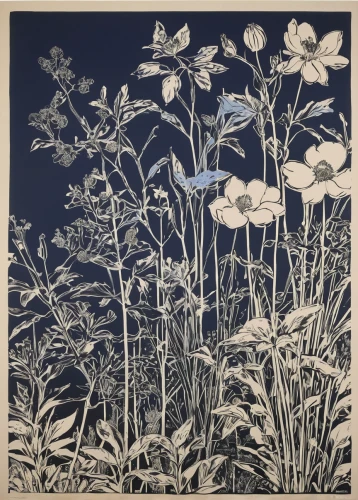 agapanthus,joe pye weed,garden cosmos,meadowsweet,cow parsley,plumbago,cloves schwindl inge,vintage botanical,junshan yinzhen,woodblock prints,floral composition,wild flax,cool woodblock images,brook avens,blue and white porcelain,matruschka,japanese meadowsweet,japanese floral background,lilac umbels,grasses in the wind,Art,Artistic Painting,Artistic Painting 22