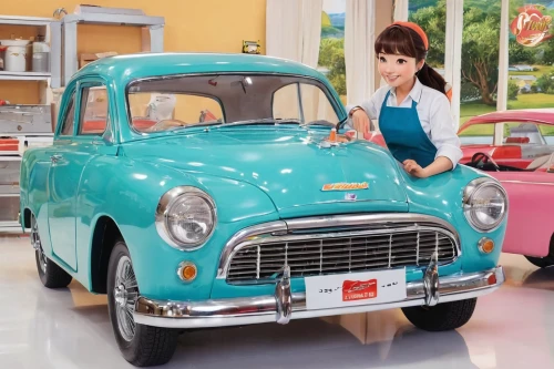 moskvitch 400-420,nissan figaro,innocenti mini,suzuki splash,renault 8,cartoon car,simca,moskvitch 412,lotte,renault 4,simca ariane,datsun truck,trabant,retro car,isetta,cinquecento,fiat 600,retro automobile,matchbox car,polski fiat 125p,Illustration,Japanese style,Japanese Style 01