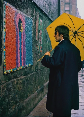 john-lennon-wall,john lennon wall,italian painter,man with umbrella,street artist,john lennon,art dealer,street artists,painter,meticulous painting,painting technique,painting,artist,graffiti,popart,lupin,submarine,paintings,1967,keith richards,Illustration,Retro,Retro 26