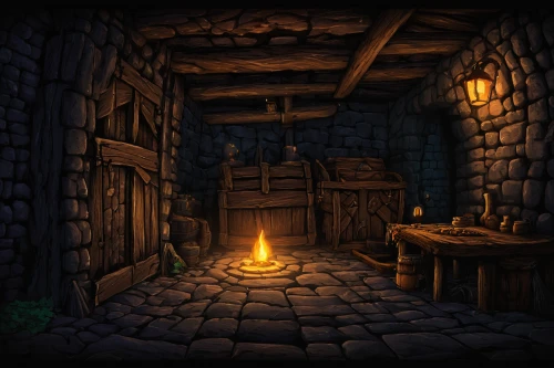 cellar,dungeon,dungeons,tavern,hearth,blacksmith,witch's house,apothecary,basement,wine cellar,stone oven,charcoal kiln,devilwood,dark cabinetry,collected game assets,tinsmith,fireplace,medieval street,fireplaces,the threshold of the house,Illustration,Retro,Retro 20
