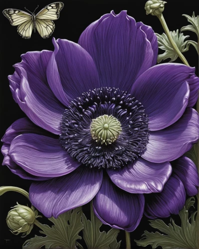 anemone purple floral,violet chrysanthemum,purple chrysanthemum,anemone honorine jobert,osteospermum,purple anemone,purple dahlia,dahlia purple,purple daisy,berkheya purpurea,purple dahlias,flowers png,african daisy,pasque-flower,clark's anemone,crown anemone,anemone japanese,garden anemone,anemone japonica,anemone pamina,Illustration,Black and White,Black and White 01