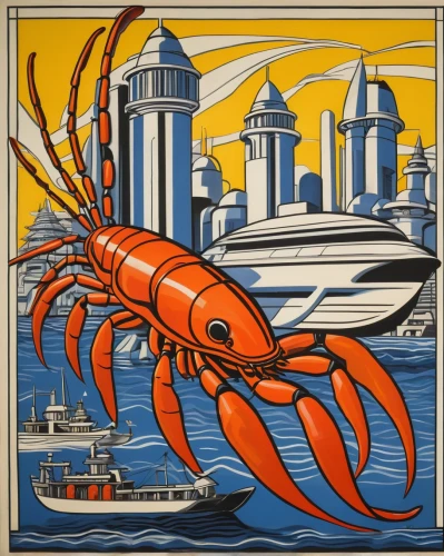 enamel sign,travel poster,dungeness crab,cool woodblock images,crustaceans,crustacean,crab boil,kamchatka,crab cutter,snow crab,crayfish,the crayfish 2,north sea crabs,crab 1,homarus,american lobster,odessa,harissa,crab 2,crayfish 1,Art,Artistic Painting,Artistic Painting 39