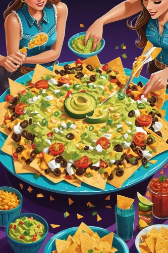 nachos,guacamole,mexican mix,tostada,cinco de mayo,mexican tradition,migas,tex-mex food,playmat,tacamahac,saladitos,machaca,cooking book cover,mexican,tacos,mexican culture,taco soup,super bowl,placemat,mexican foods,Unique,3D,Isometric