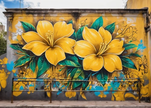 flower wall en,flower painting,hanoi,cuba flower,mural,flower art,wallflower,yellow wall,graffiti art,graffiti,floral rangoli,wall painting,painted wall,cartoon flowers,painted block wall,bangkok,chiang mai,grafitti,urban street art,yellow petals,Conceptual Art,Graffiti Art,Graffiti Art 07