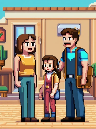birch family,the dawn family,pixel art,herring family,retro styled,magnolia family,happy family,arrowroot family,villagers,a family harmony,mahogany family,grass family,families,8bit,balsam family,retro background,pine family,facebook pixel,overalls,wild west hotel,Unique,Pixel,Pixel 01