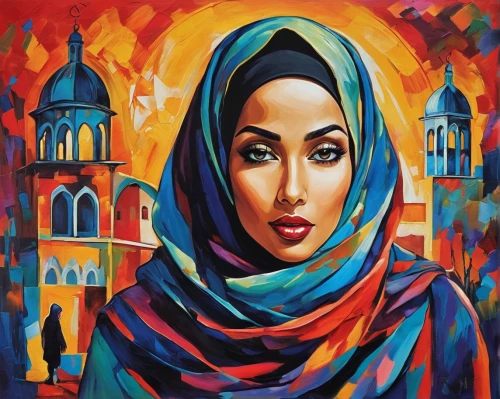 muslim woman,hijab,islamic girl,muslima,hijaber,headscarf,oil painting on canvas,arab,praying woman,fatima,harissa,the prophet mary,iranian,orientalism,girl in cloth,woman praying,abaya,art painting,arabian,burqa,Conceptual Art,Oil color,Oil Color 24