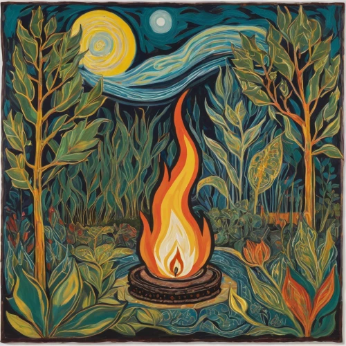 campfire,november fire,campfires,firepit,fire bowl,indigenous painting,forest fire,fire artist,five elements,dancing flames,pachamama,camp fire,fire siren,cauldron,the eternal flame,autumn icon,shamanism,fire pit,fire screen,bonfire,Art,Artistic Painting,Artistic Painting 07