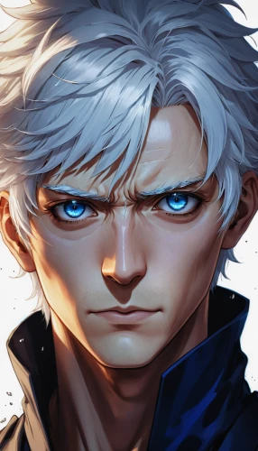 killua,killua hunter x,kakashi hatake,father frost,eternal snow,merlin,monsoon banner,edit icon,silver fox,whitey,tiber riven,kado,gale,witcher,ren,glare,the blue eye,nelore,jack,blue eyes,Conceptual Art,Fantasy,Fantasy 17